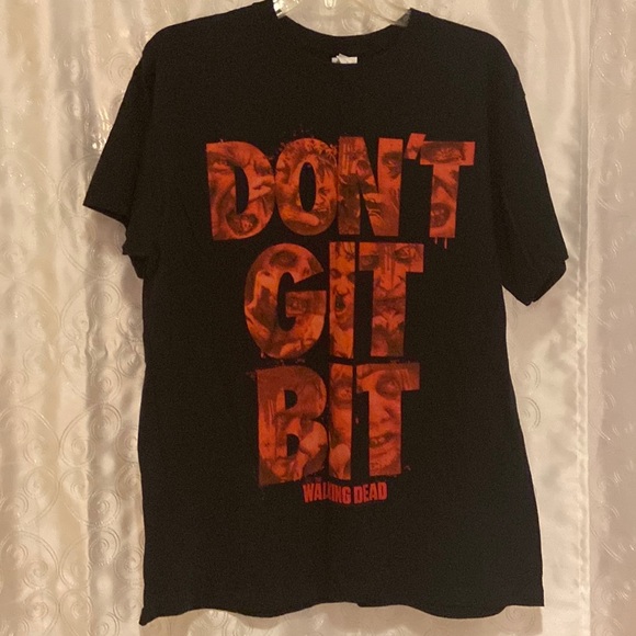 Walking Dead Don’t Git Bit T-Shirt Adult Size Large 🔥 - Picture 1 of 4
